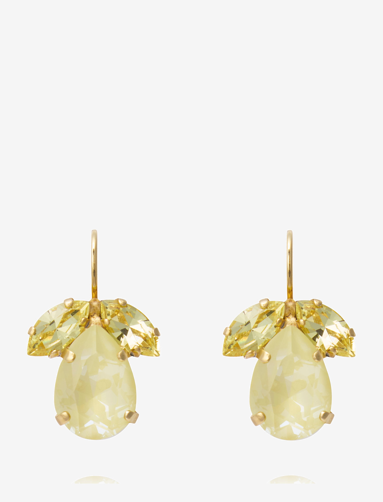 Caroline Svedbom - TIMO EARRINGS - rippuvad kõrvarõngad - soft yellow combo - 1