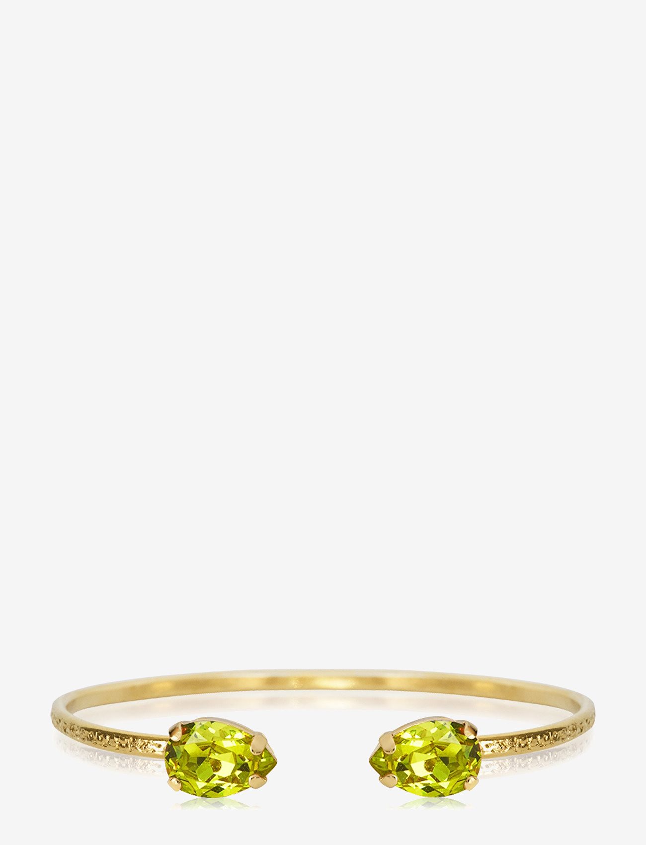 Caroline Svedbom - PETITE DROP BRACELET GOLD - käevõrud - citrus green - 1