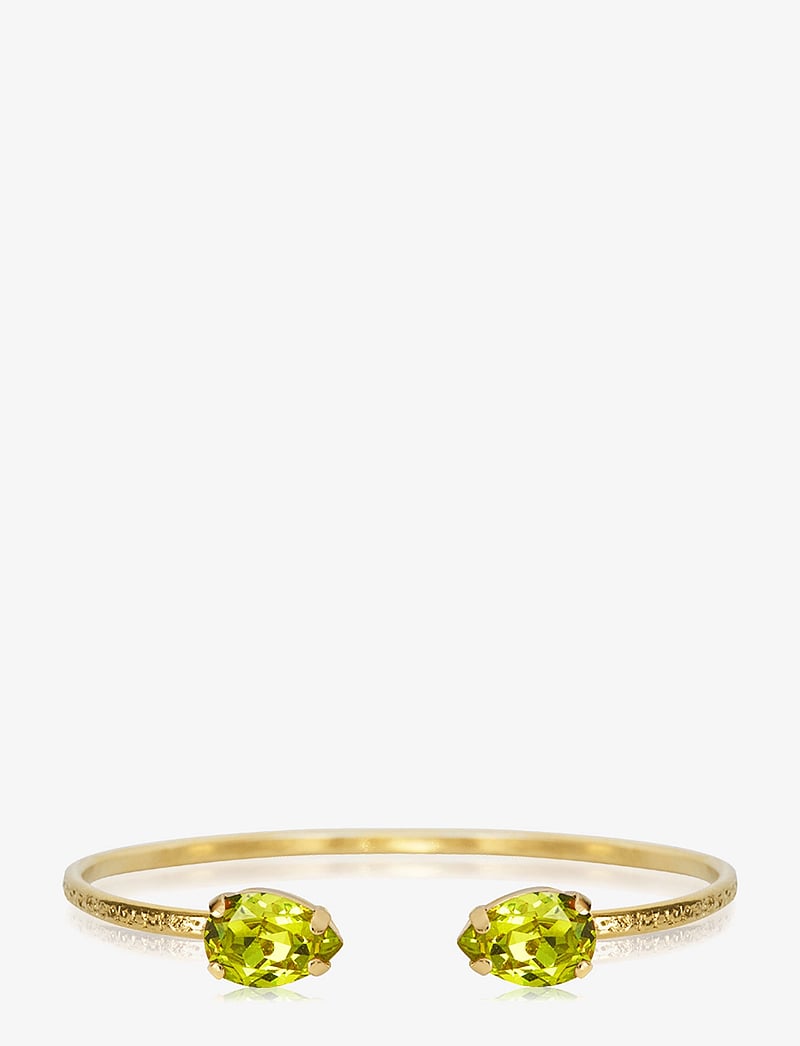 Caroline Svedbom - PETITE DROP BRACELET GOLD - käevõrud - citrus green - 1