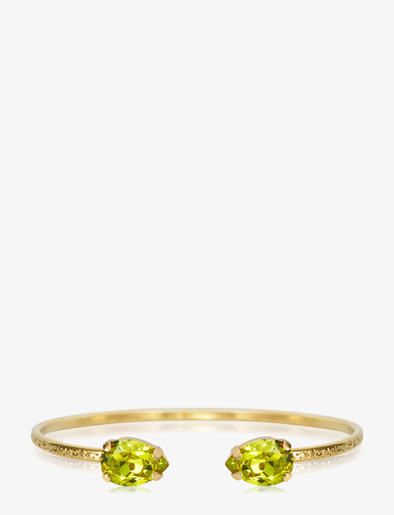 Caroline Svedbom PETITE DROP BRACELET GOLD - Jõulukingid - CITRUS GREEN / green