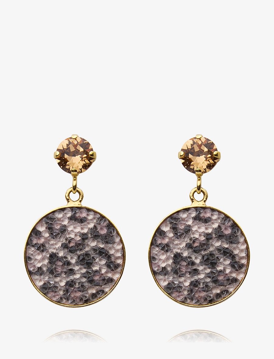 Caroline Svedbom - CHLOE EARRINGS GOLD - rippuvad kõrvarõngad - leo - 1