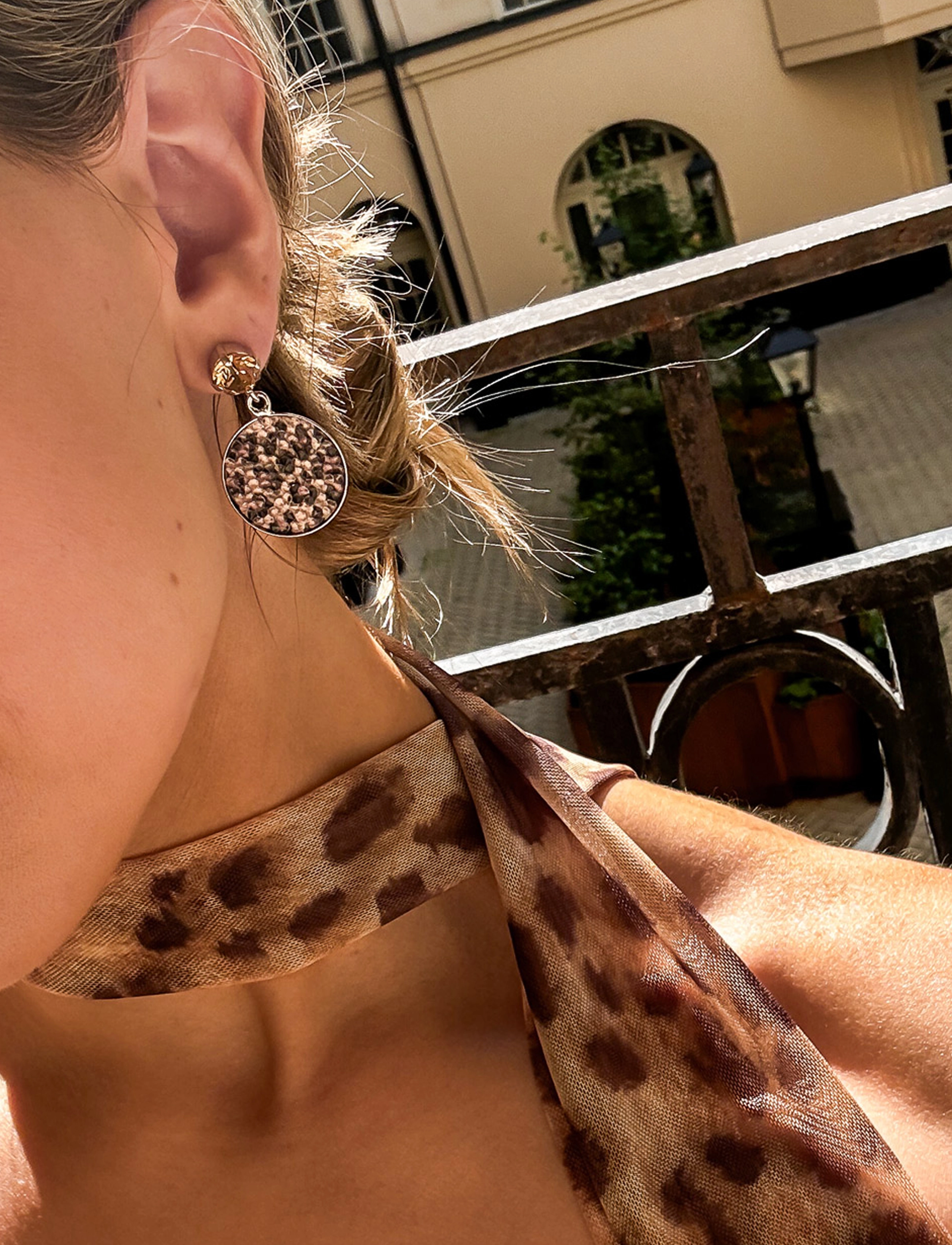 Chole Earrings Leopard 3