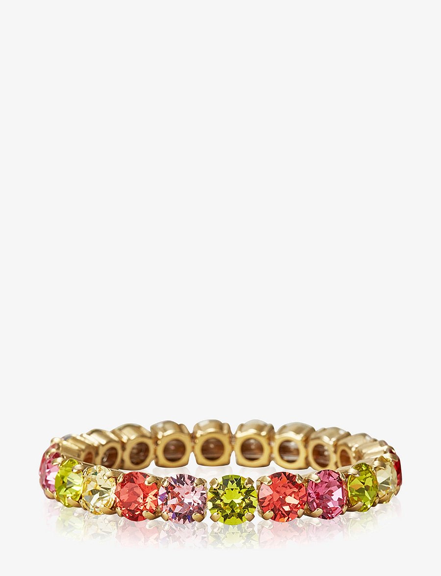 Caroline Svedbom - GIA STUD BRACELET GOLD - kædearmbånd - tropicana combo - 1