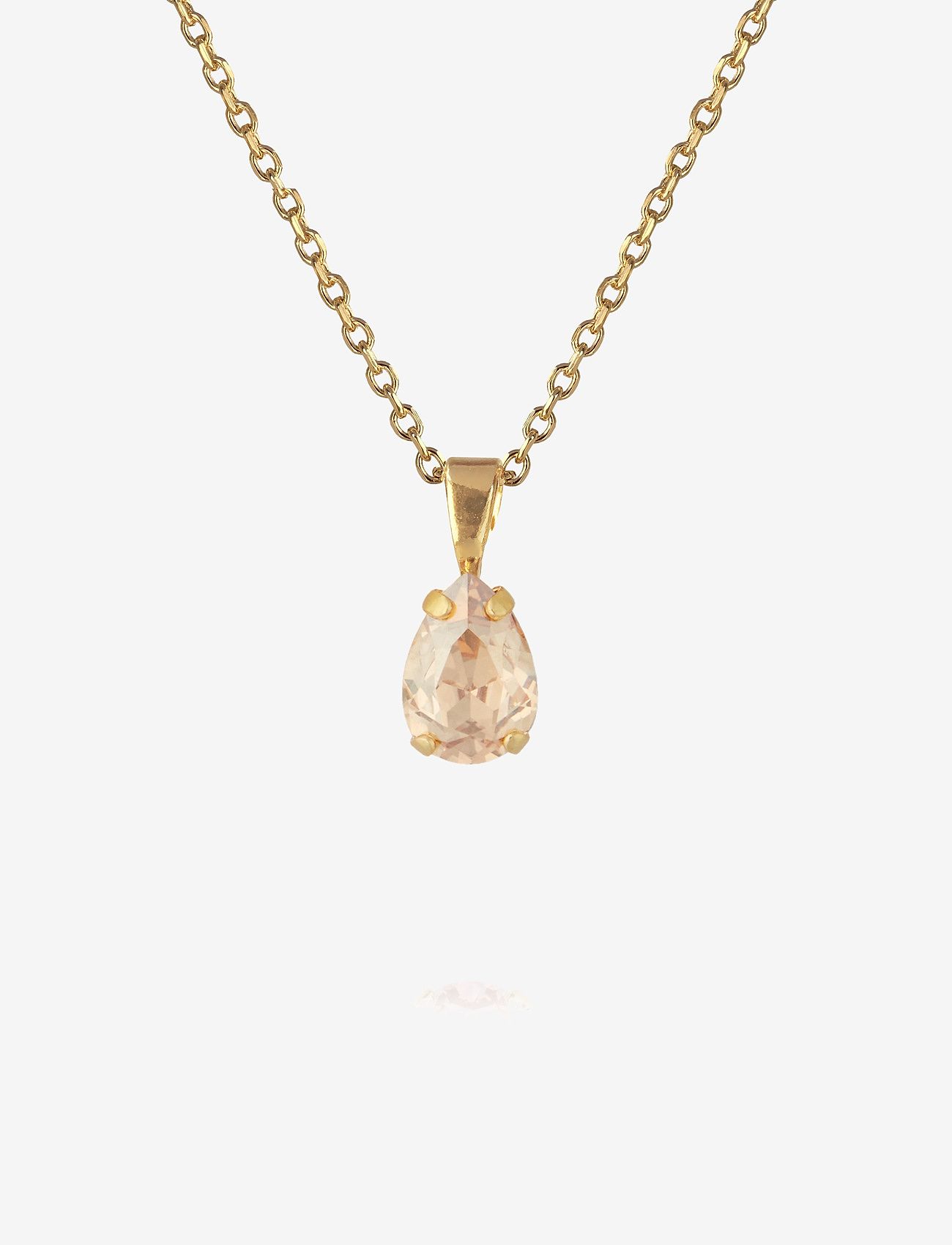 Caroline Svedbom - PETITE DROP NECKLACE GOLD - halskæder med vedhæng - golden shadow - 0