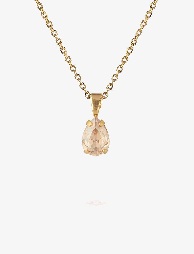 Caroline Svedbom - PETITE DROP NECKLACE GOLD - halskæder med vedhæng - golden shadow - 0