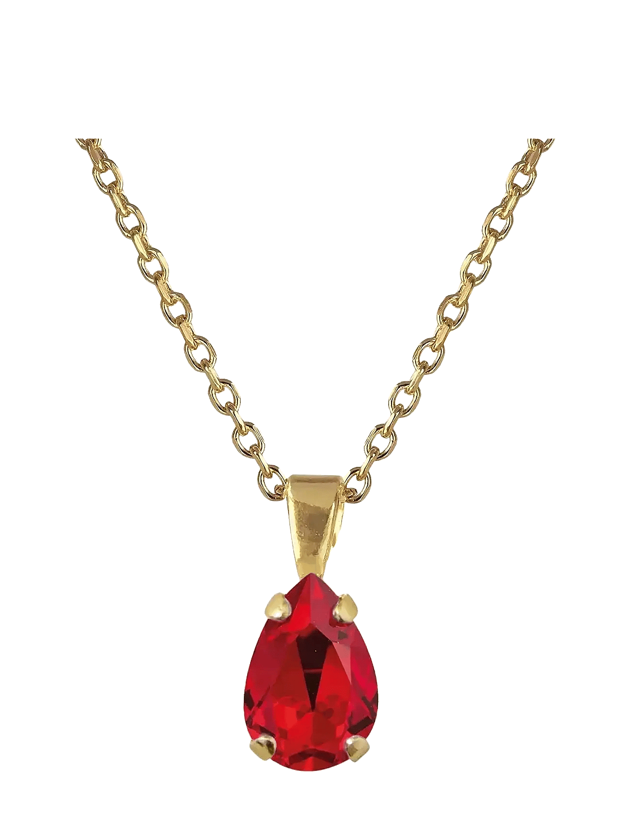 PETITE DROP NECKLACE GOLD - LIGHT SIAM