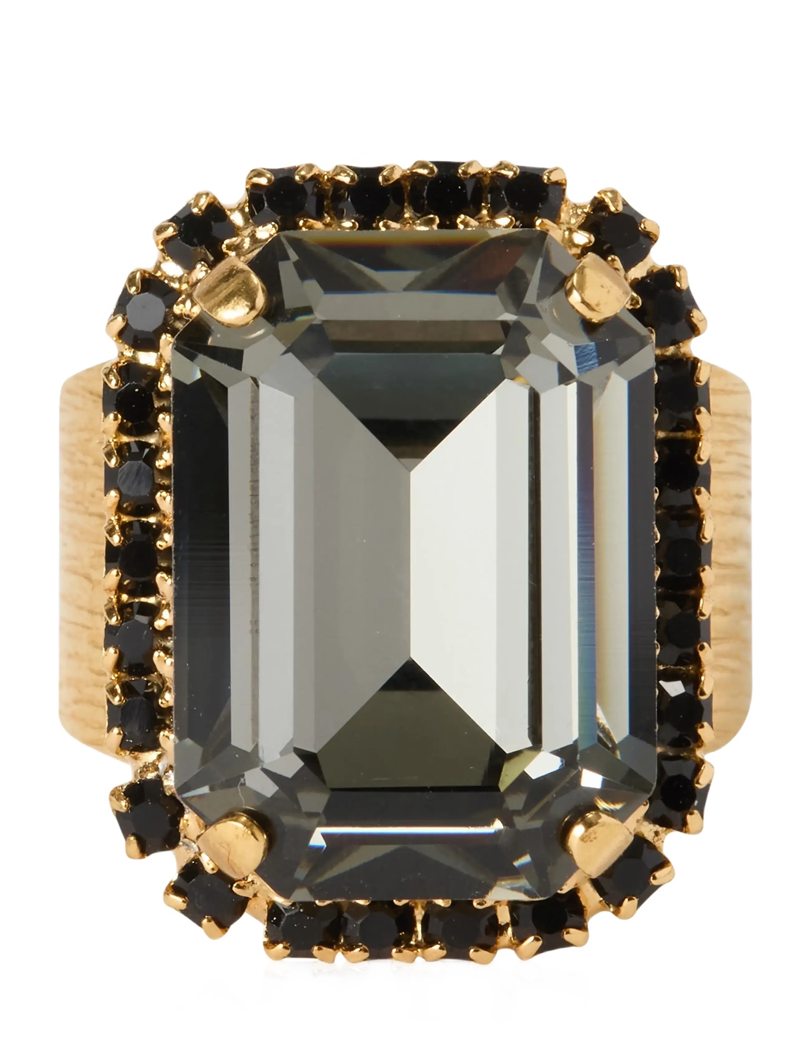 Caroline Svedbom LYDIA COCKTAILRING GOLD - Ringe - BLACK DIAMOND / black