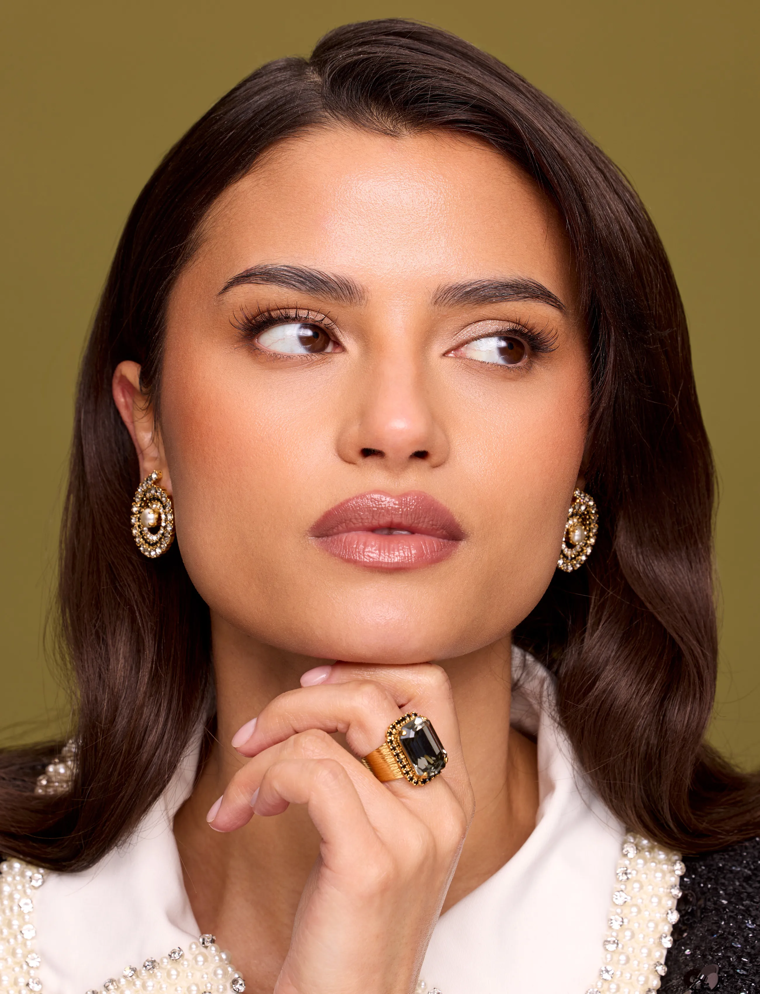 Caroline Svedbom - LYDIA COCKTAILRING GOLD - ringe - black diamond - 0