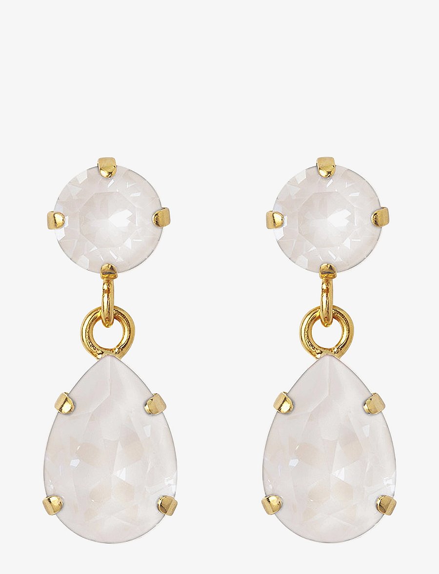 Caroline Svedbom - MINI DROP EARRINGS - rippuvad kõrvarõngad - electric white - 0