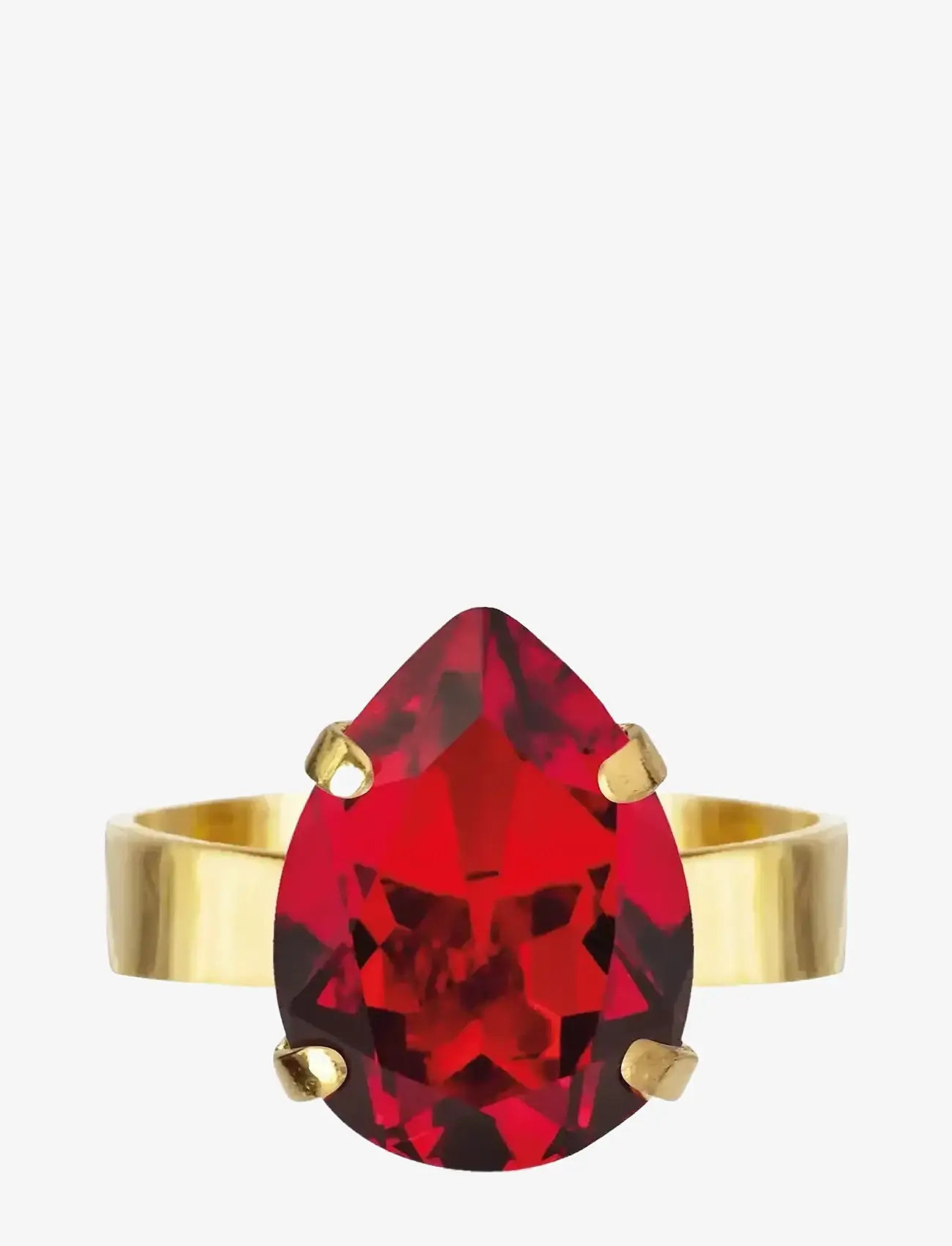 Caroline Svedbom - MINI DROP RING GOLD - ringe - light siam - 1