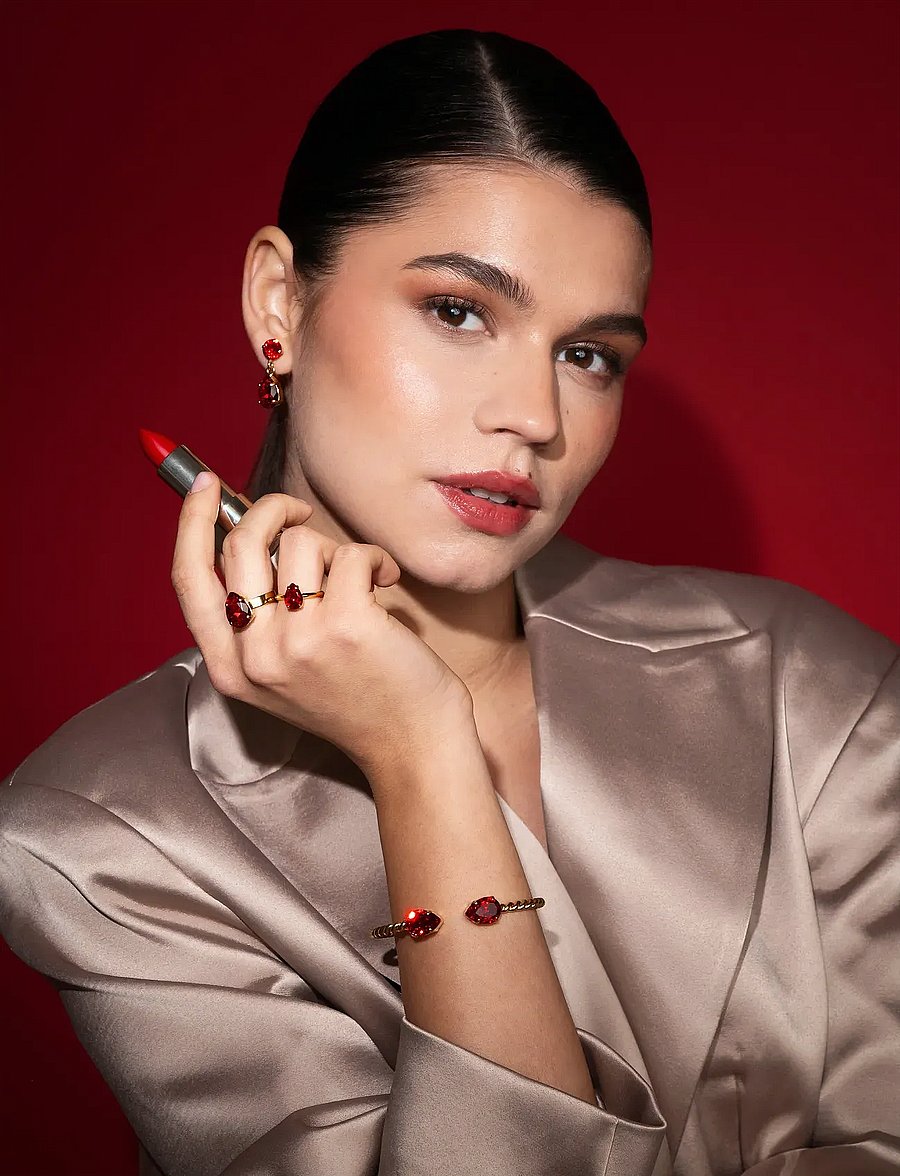 Caroline Svedbom - MINI DROP RING GOLD - sõrmused - light siam - 0