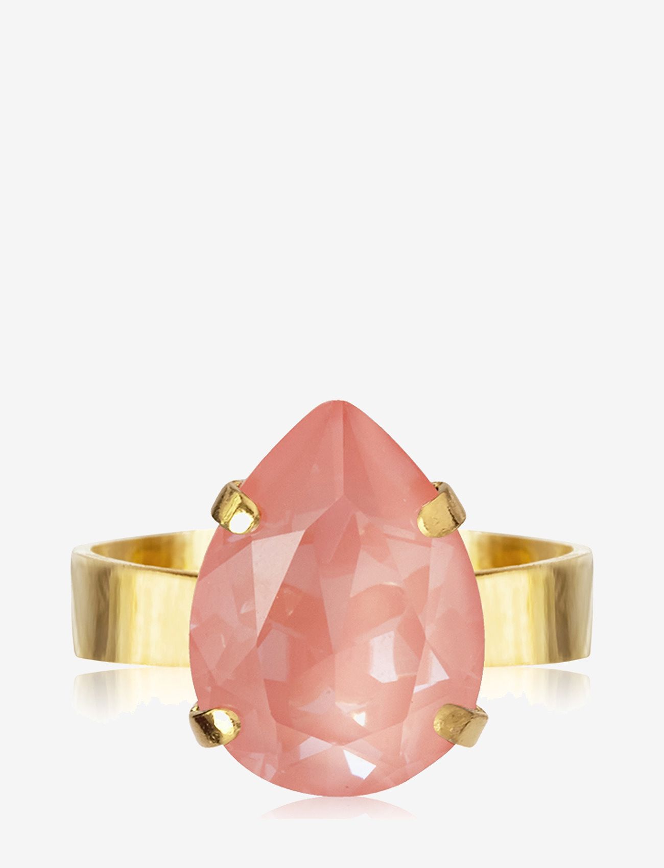 Caroline Svedbom - MINI DROP RING - ringar - flamingo ignite - 0