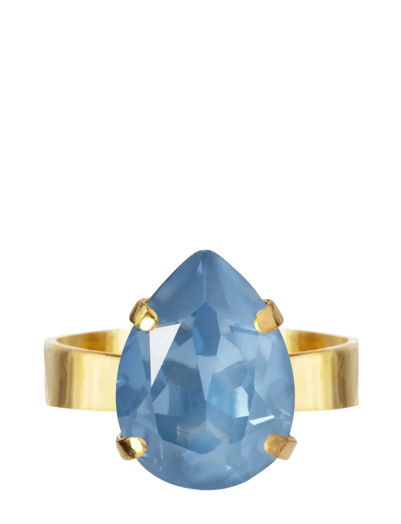 Caroline Svedbom MINI DROP RING GOLD - Ringe - DENIM IGNITE / blue