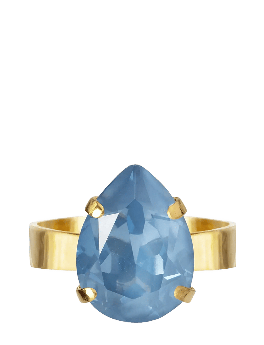 Caroline Svedbom - MINI DROP RING GOLD - ringe - denim ignite - 1