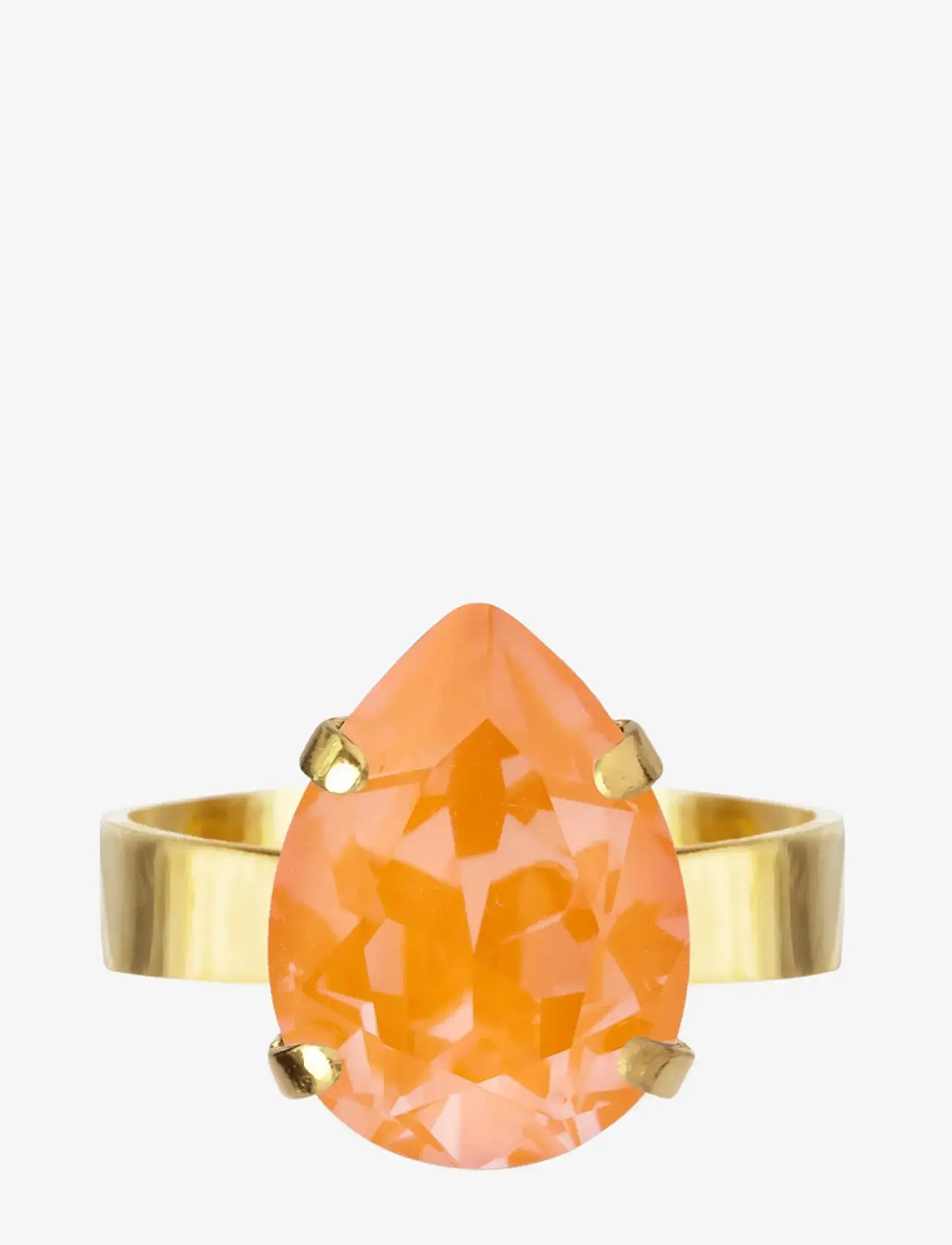 Caroline Svedbom - MINI DROP RING GOLD - ringar - mango delite - 1