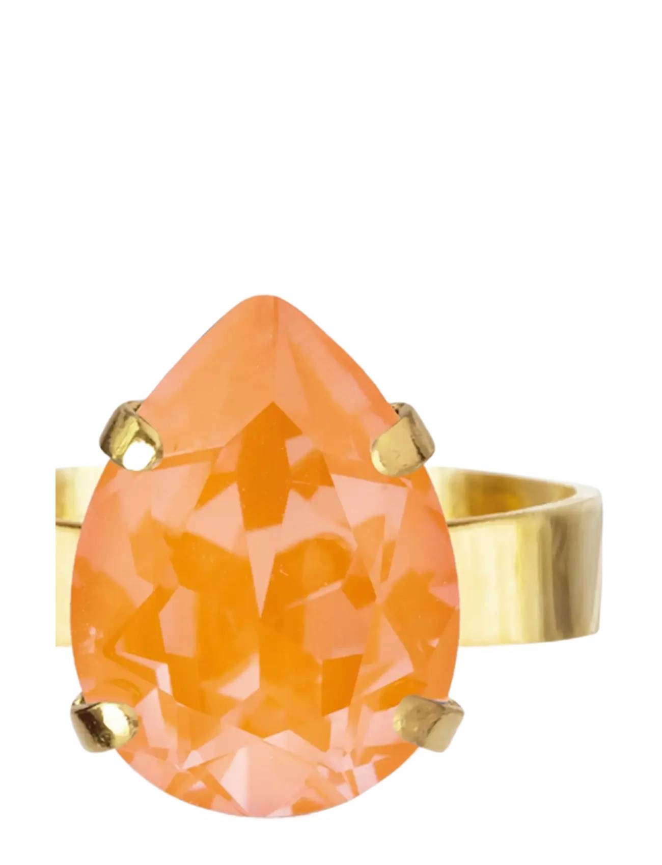 Caroline Svedbom MINI DROP RING GOLD - Sõrmused - MANGO DELITE / gold