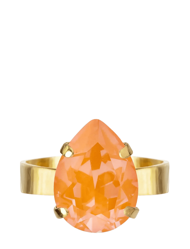 Caroline Svedbom - MINI DROP RING GOLD - ringar - mango delite - 1