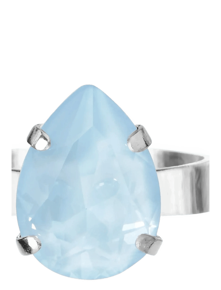 Caroline Svedbom - MINI DROP RING RHODIUM - ringe - sky ignite - 0