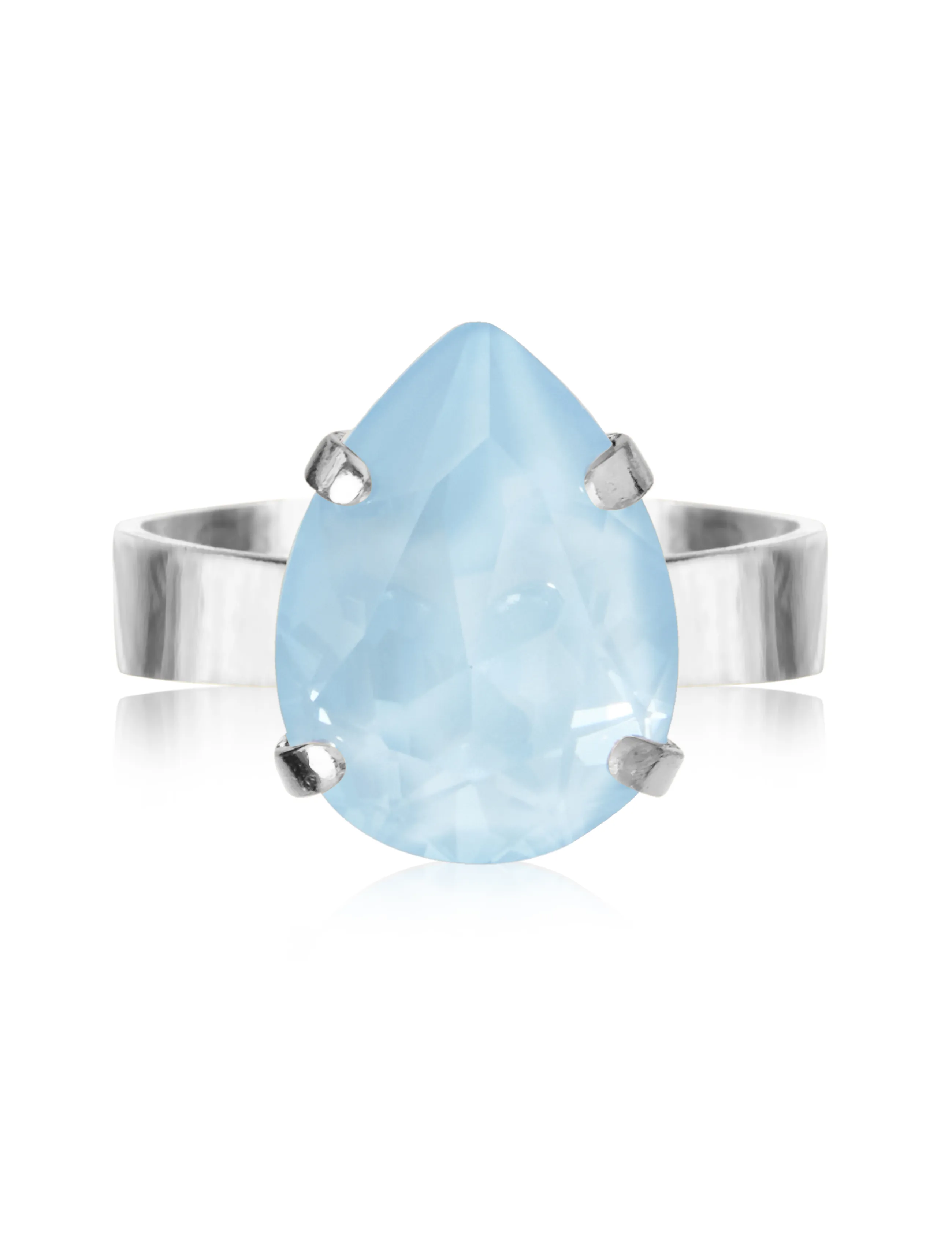 Caroline Svedbom - MINI DROP RING RHODIUM - ringe - sky ignite - 1