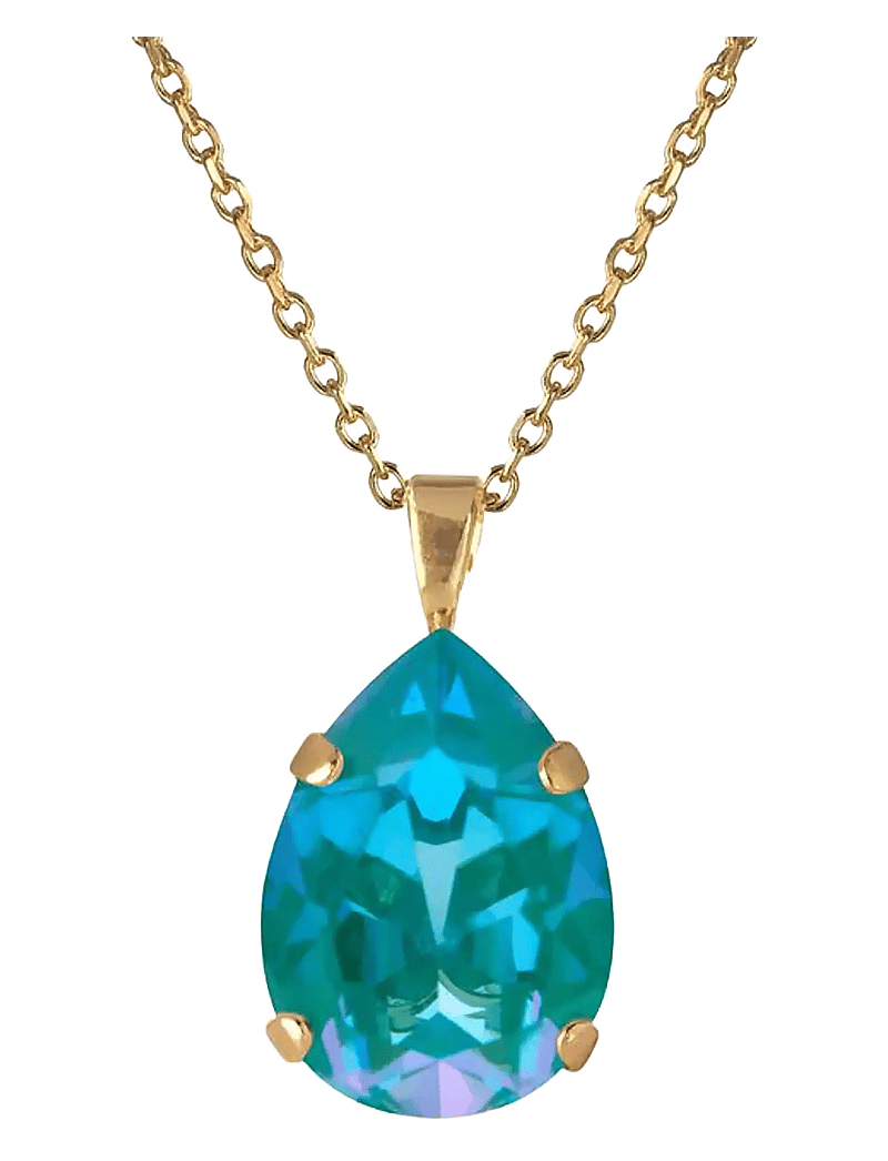 Caroline Svedbom - MINI DROP NECKLACE GOLD - halskæder med vedhæng - laguna delite - 1