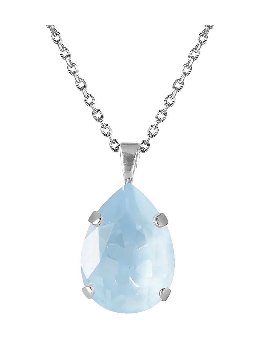 Caroline Svedbom - MINI DROP NECKLACE RHODIUM - halskæder med vedhæng - sky ignite - 0