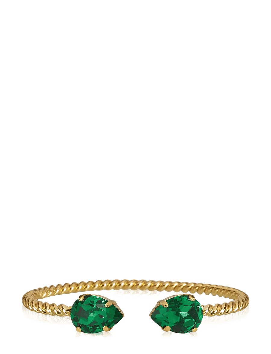 Caroline Svedbom - MINI DROP BRACELET GOLD - armringe - majestic green - 1
