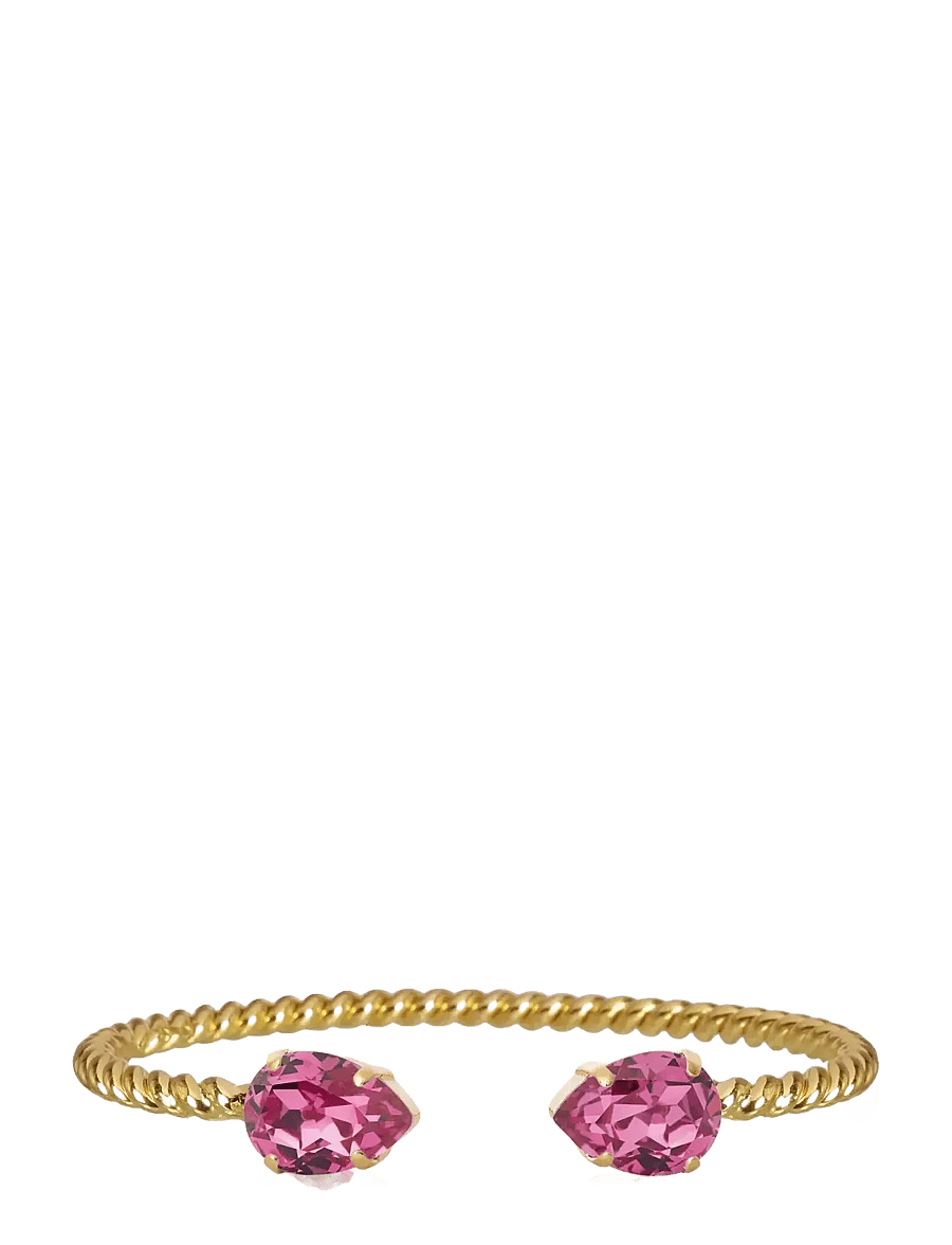 Caroline Svedbom - MINI DROP BRACELET GOLD - bangles-armband - dark rose - 1