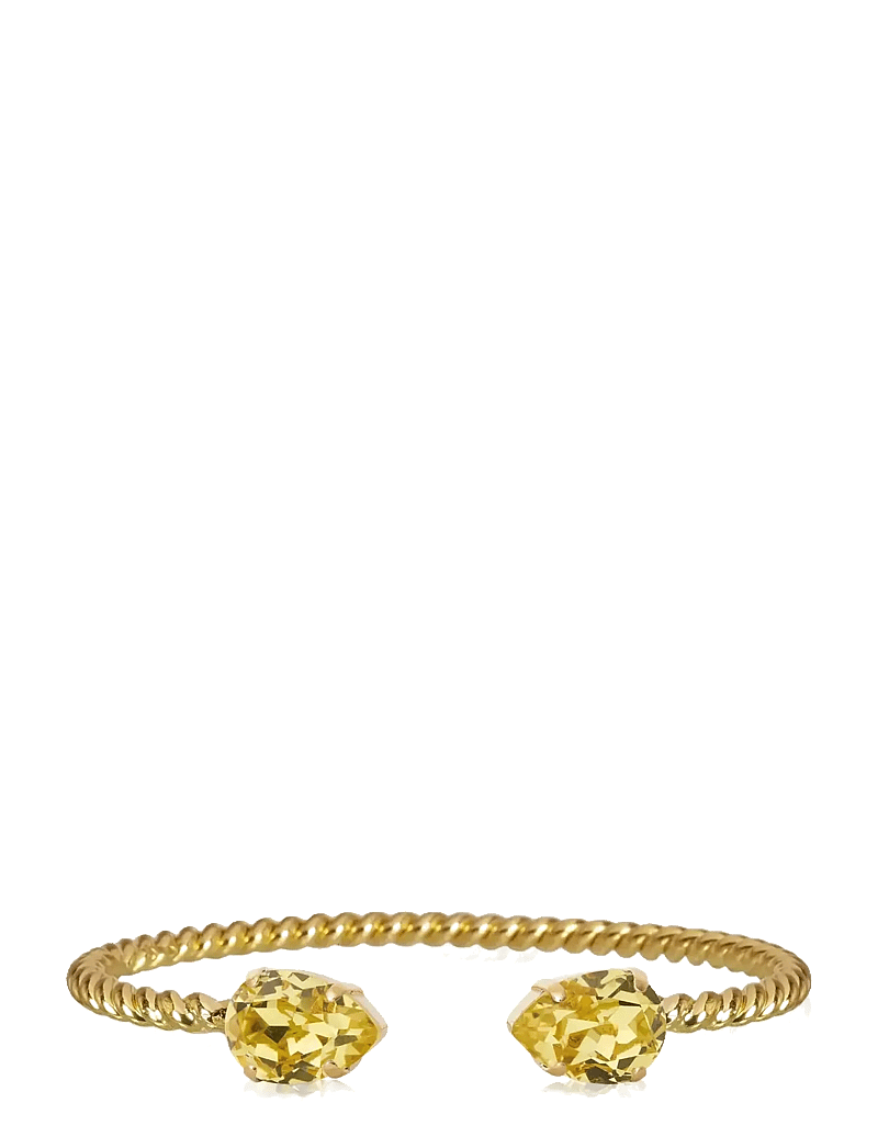 Caroline Svedbom - MINI DROP BRACELET GOLD - bangles - dark jonquil - 1