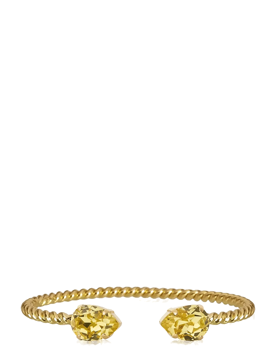 Caroline Svedbom - MINI DROP BRACELET GOLD - apyrankės - dark jonquil - 1