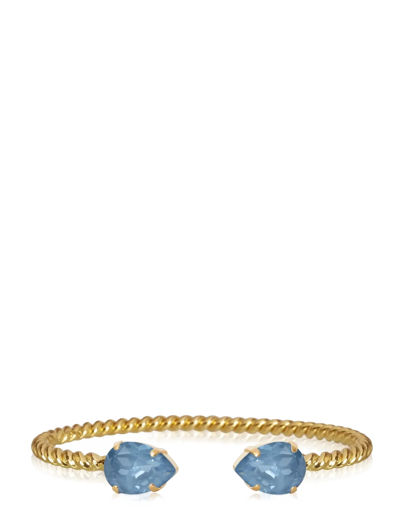 Caroline Svedbom MINI DROP BRACELET GOLD - Armbånd - DENIM IGNITE / blue