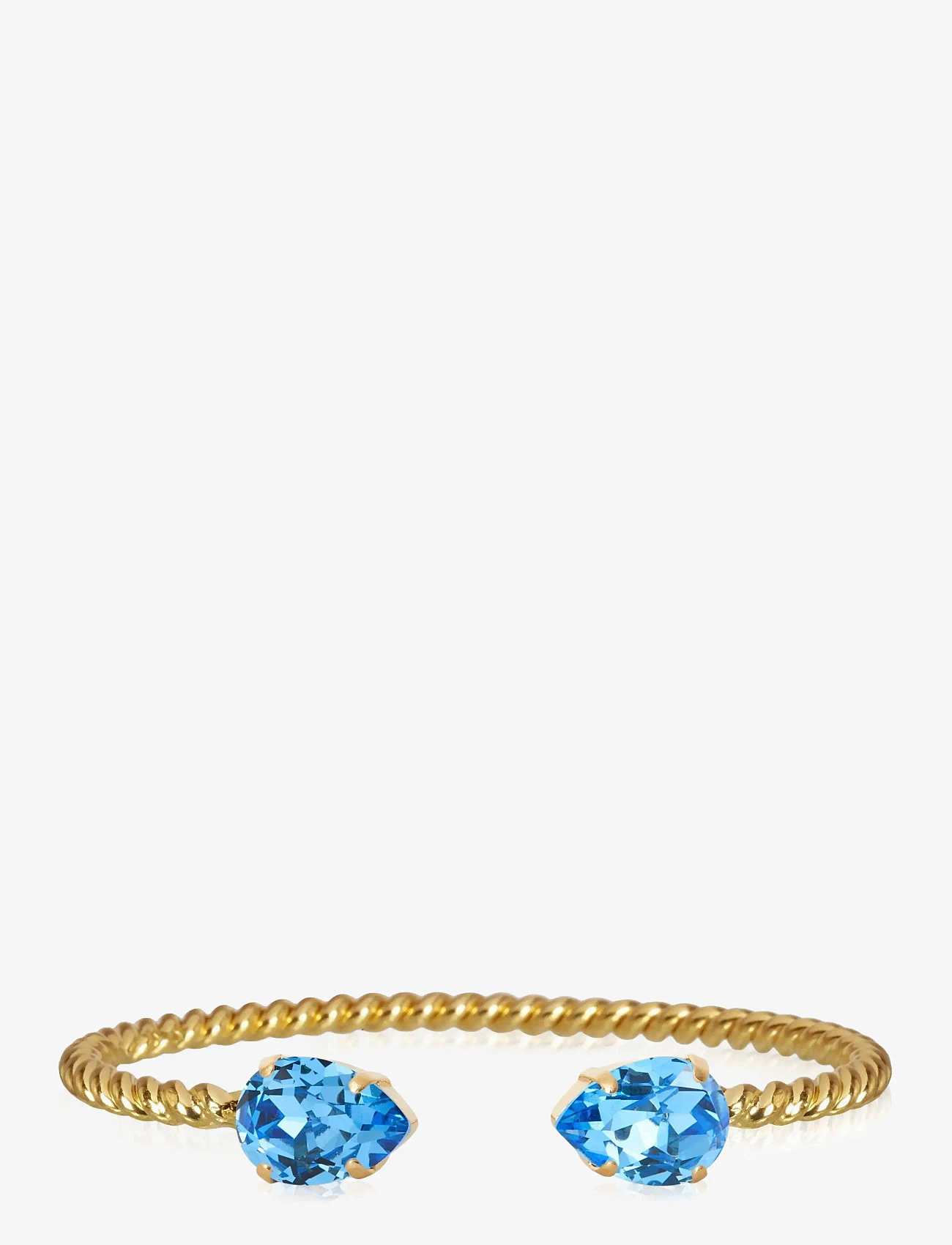 Caroline Svedbom - MINI DROP BRACELET GOLD - armringe - recreated iceblue - 1