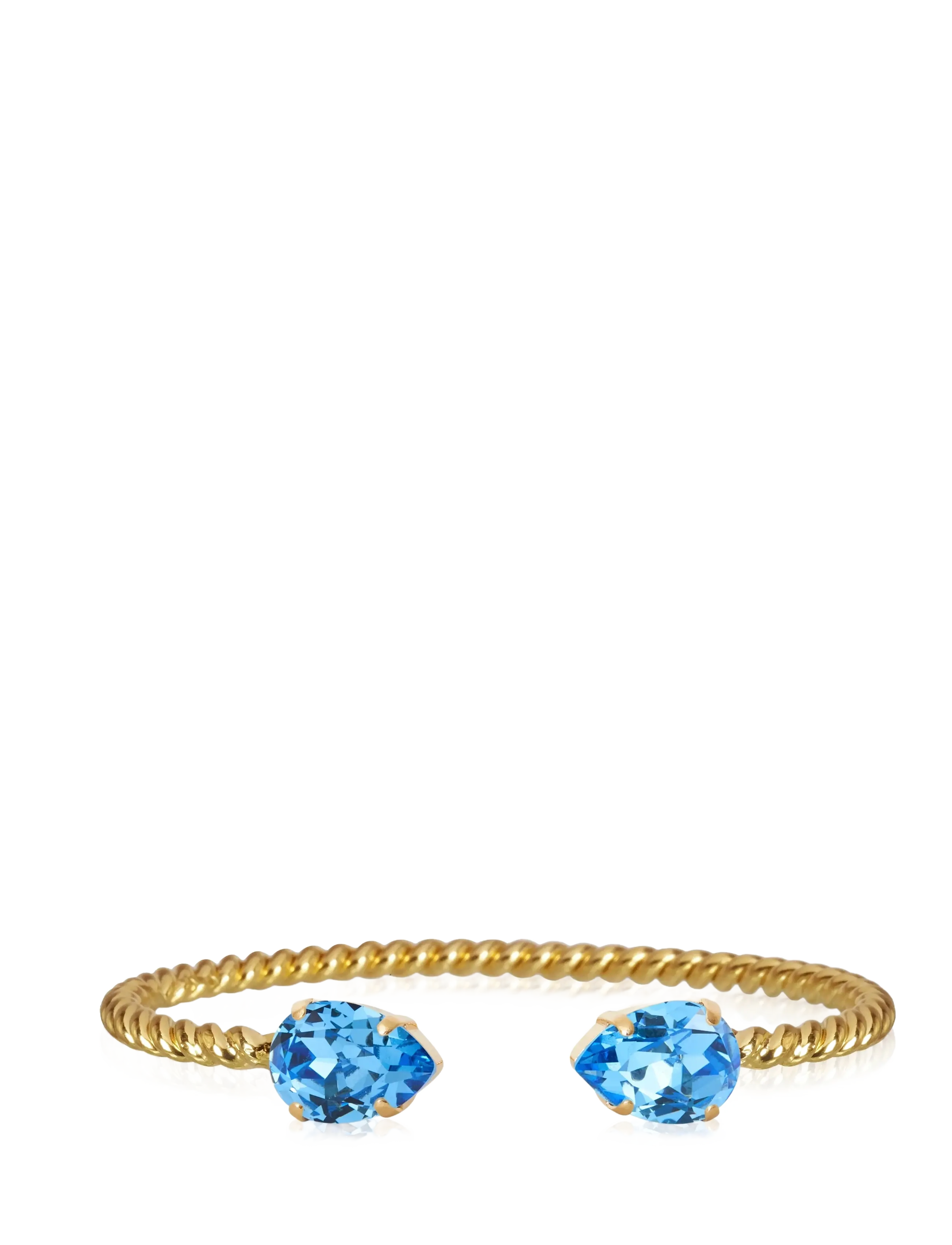 Caroline Svedbom MINI DROP BRACELET GOLD - Hverdags stil - RECREATED ICEBLUE / gold