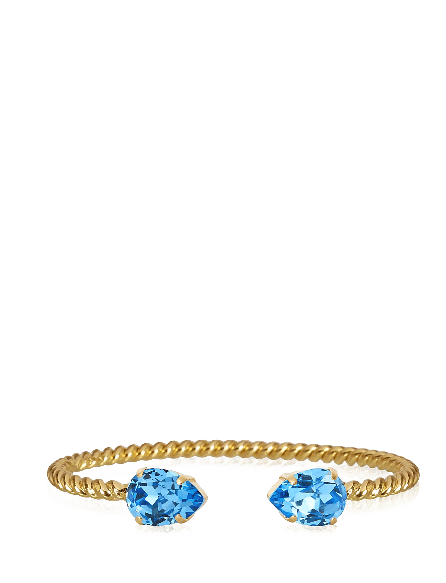 Caroline Svedbom - MINI DROP BRACELET GOLD - armringe - recreated iceblue - 1