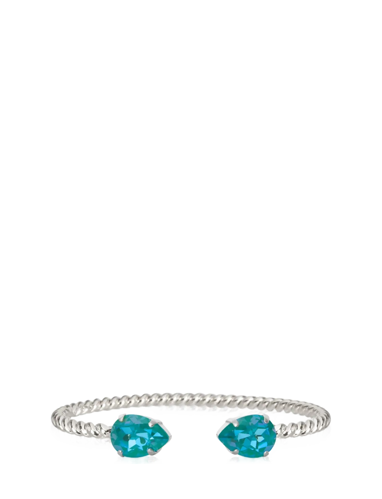 Caroline Svedbom Mini Drop Bracelet Rhodium, One Size, Silver, Armbånd > Armringe, Dame