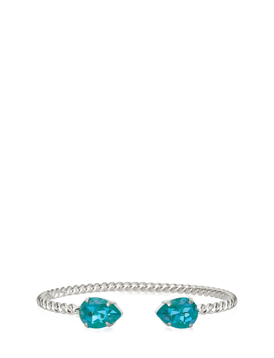 Caroline Svedbom - MINI DROP BRACELET RHODIUM - armringe - laguna delite - 0
