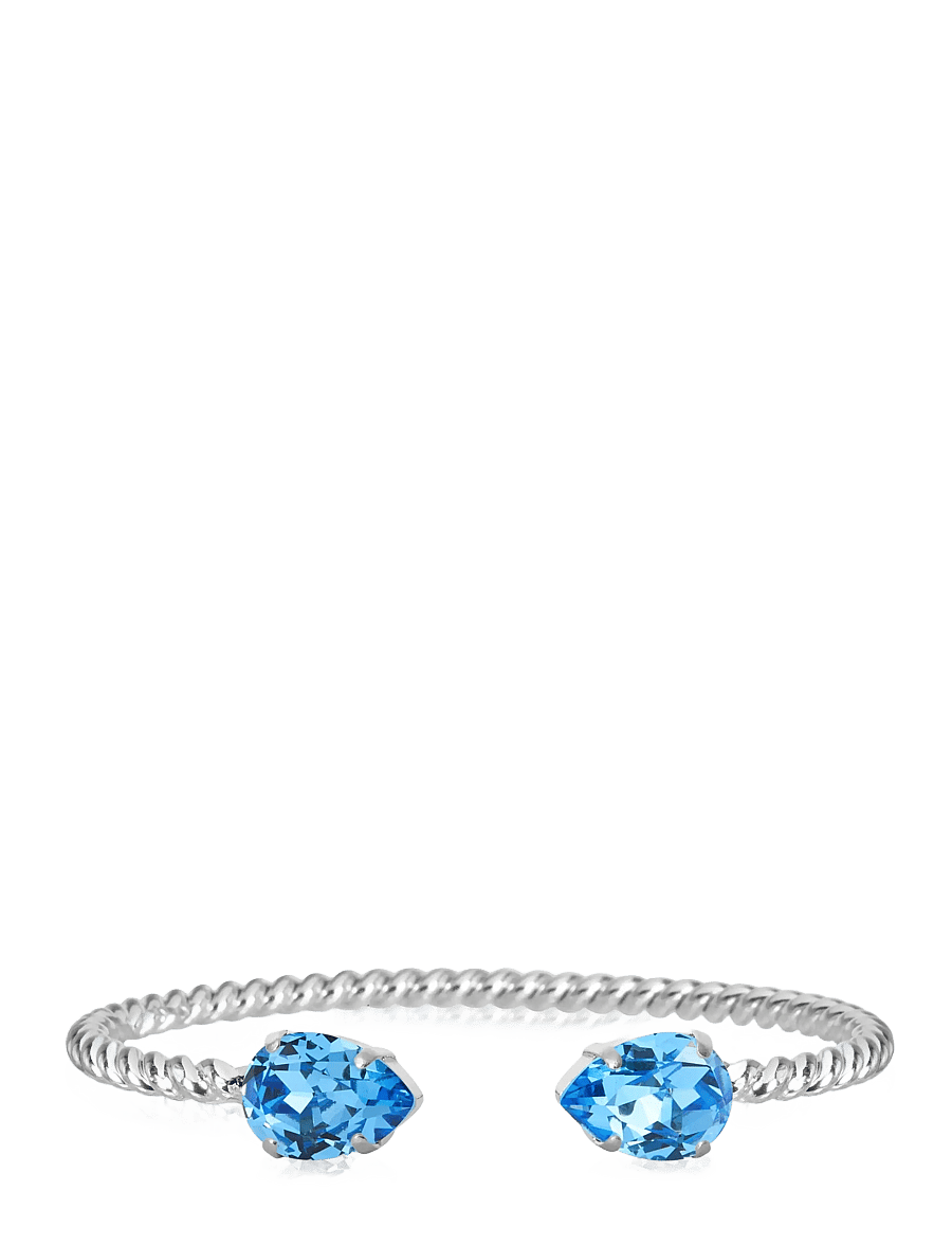 Caroline Svedbom - MINI DROP BRACELET RHODIUM - bangles-armband - recreated iceblue - 0