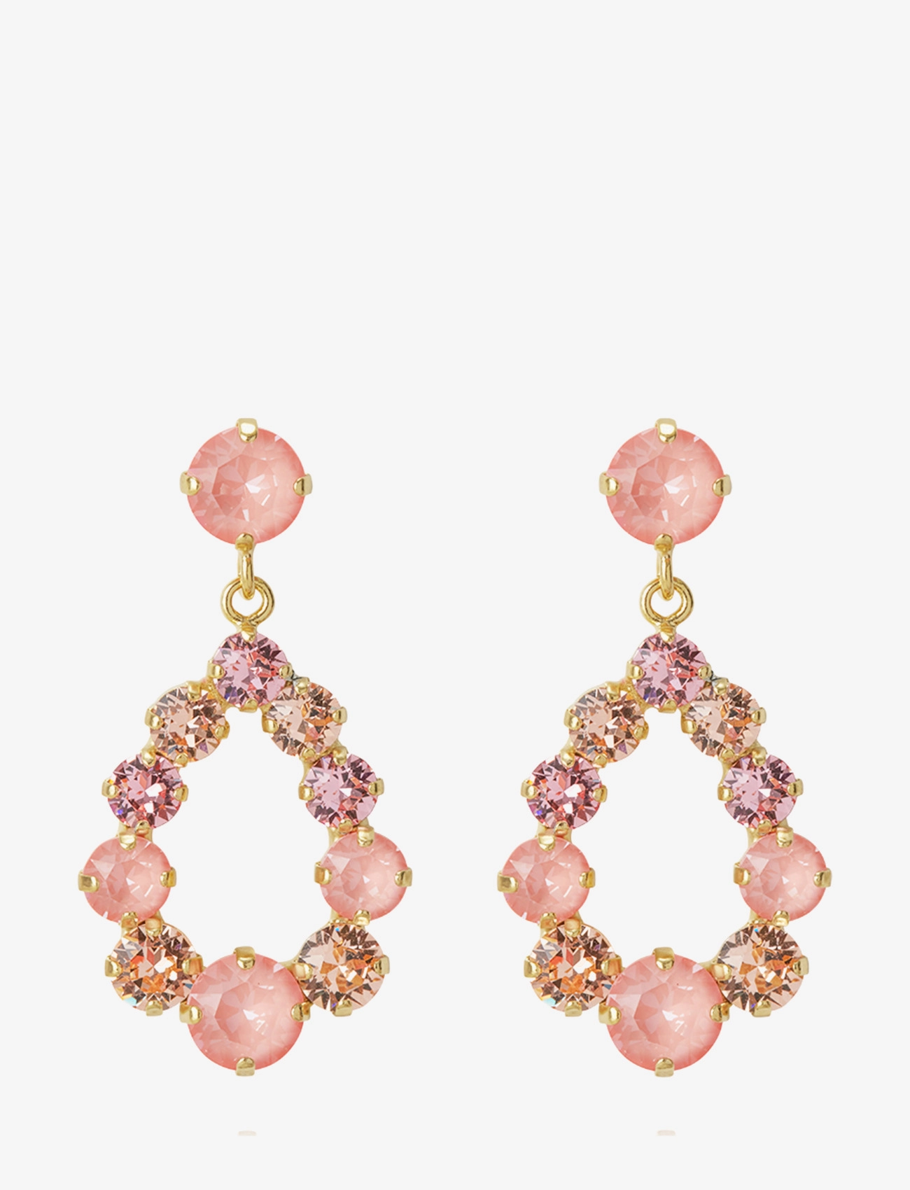 Caroline Svedbom MINI DELIA EARRINGS - Øreringe med vedhæng - FLAMINGO COMBO / pink/rose