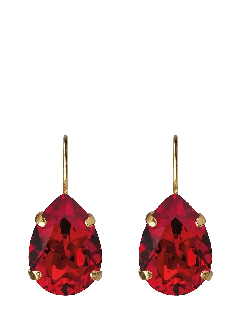 Caroline Svedbom - MINI DROP CLASP EARRINGS GOLD - hängande örhängen - light siam - 0