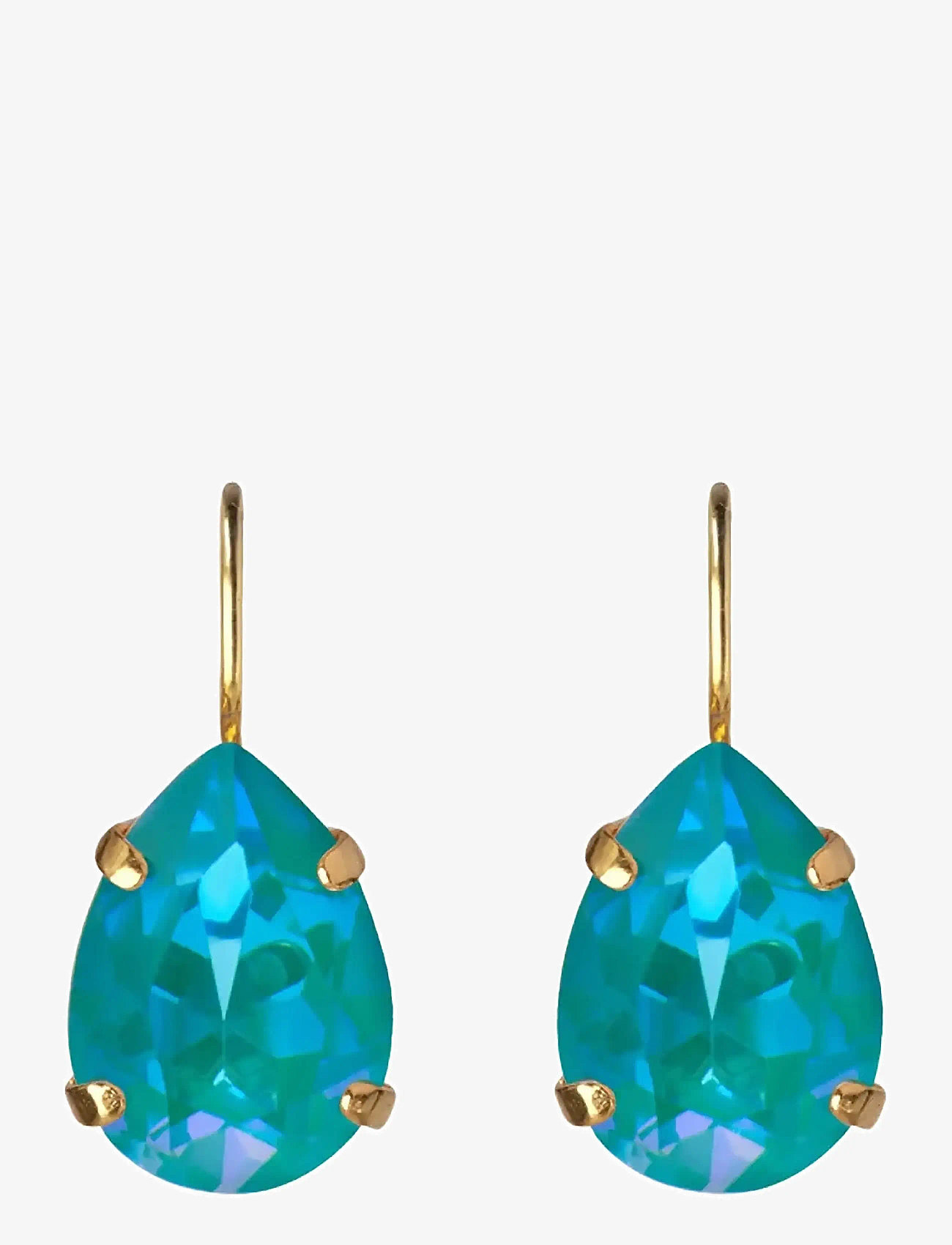 Caroline Svedbom - MINI DROP CLASP EARRINGS GOLD - hängande örhängen - laguna delite - 1