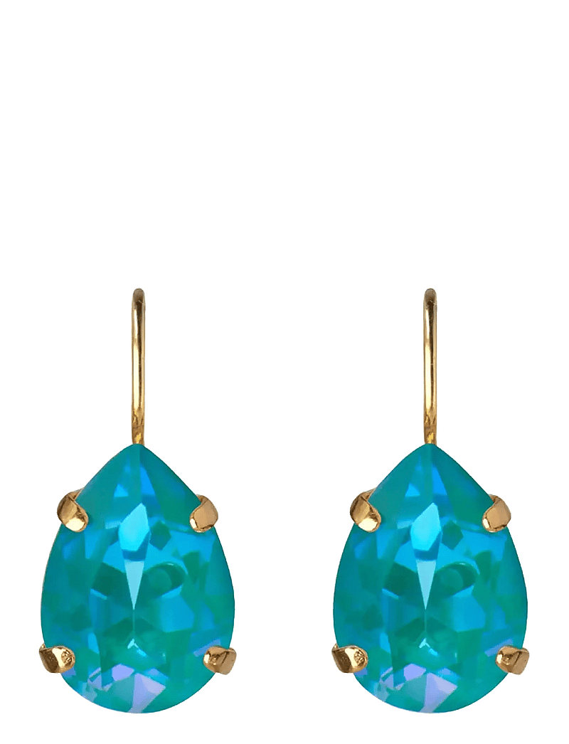 Caroline Svedbom - MINI DROP CLASP EARRINGS GOLD - hängande örhängen - laguna delite - 1