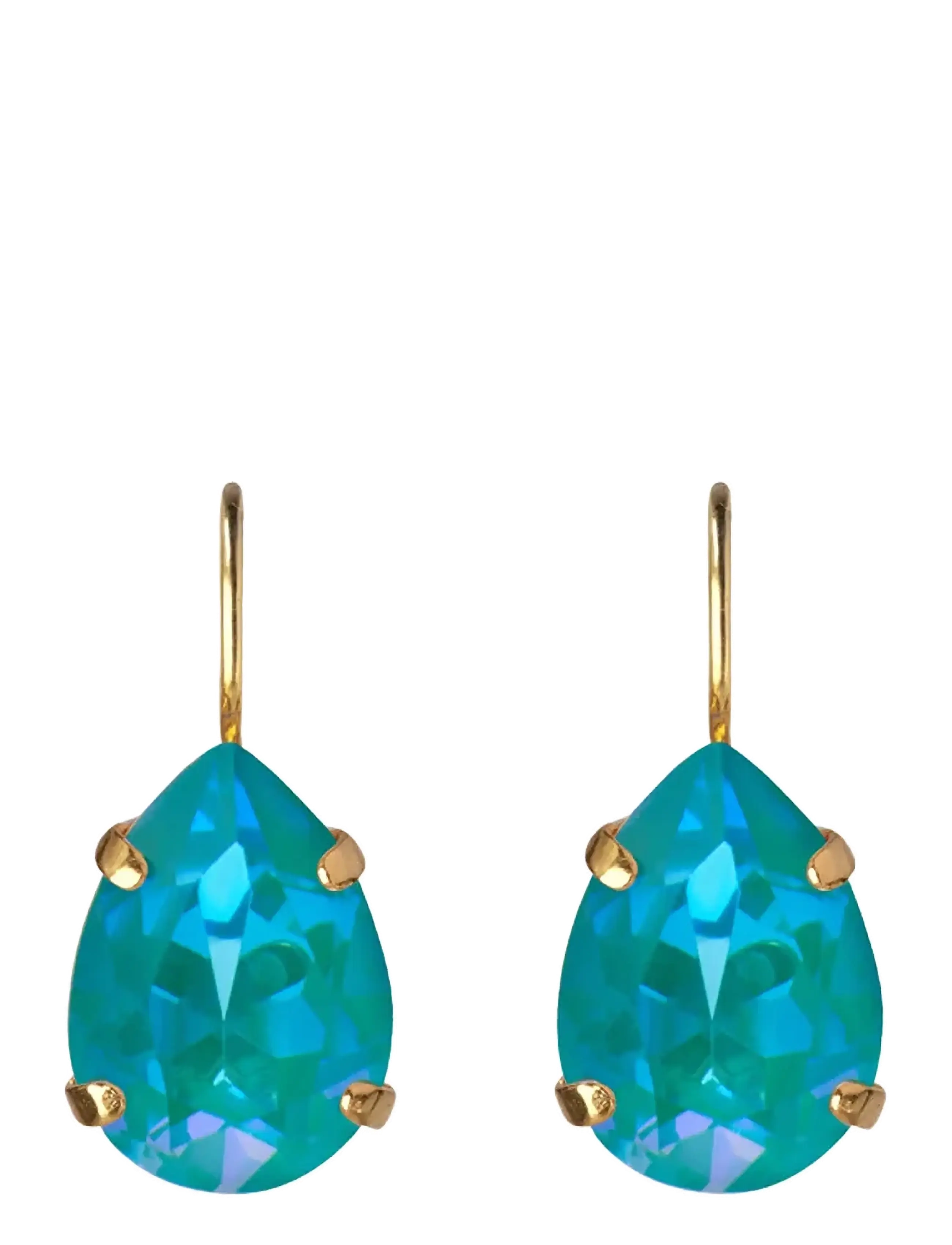 Caroline Svedbom MINI DROP CLASP EARRINGS GOLD - Øreringe - LAGUNA DELITE / blue