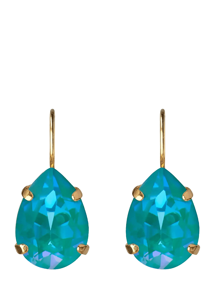 Caroline Svedbom - MINI DROP CLASP EARRINGS GOLD - hangandi eyrnalokkar - laguna delite - 1