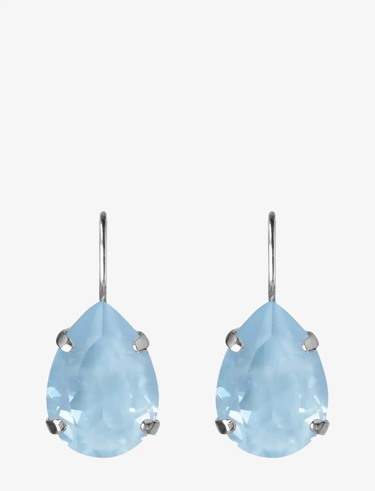Caroline Svedbom - MINI DROP CLASP EARRINGS RHODIUM - Øreringe med vedhæng - sky ignite - 0