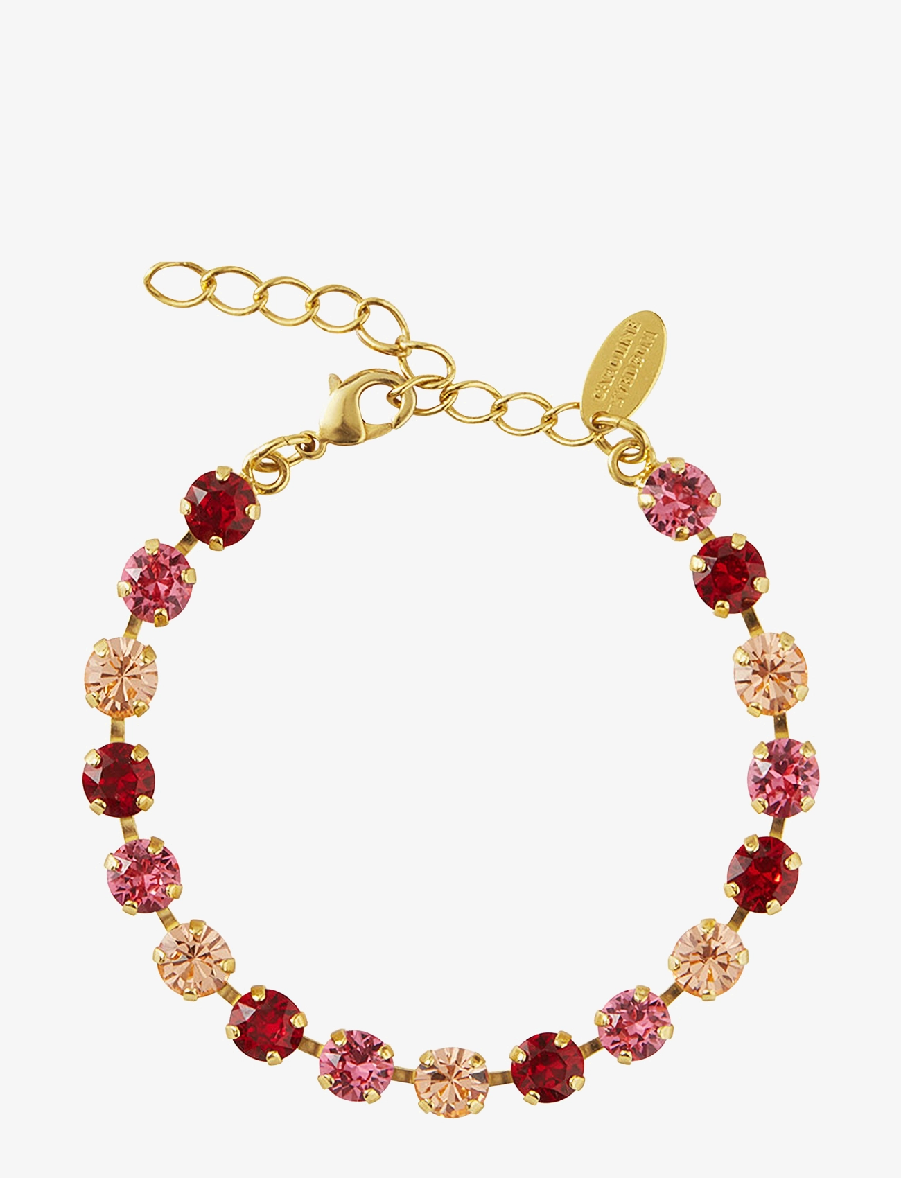 Caroline Svedbom NICOLA BRACELET GOLD - Armbånd - SCARLET COMBO / gold
