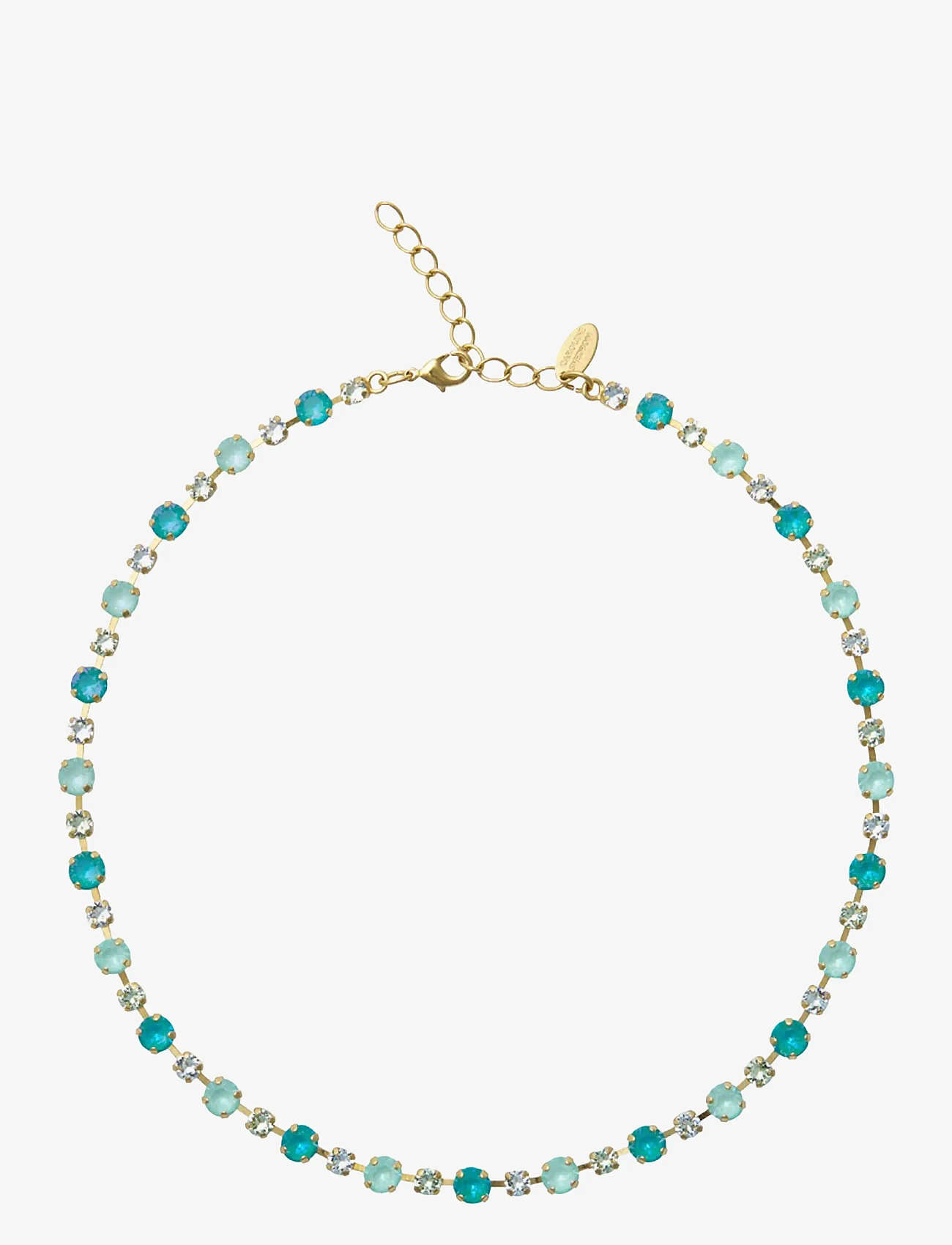 Caroline Svedbom - CALANTHE NECKLACE GOLD - kedjehalsband - laguna combo - 1