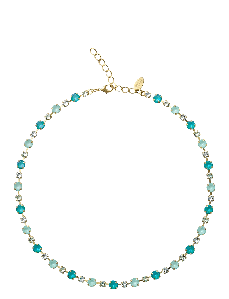 Caroline Svedbom - CALANTHE NECKLACE GOLD - kedjehalsband - laguna combo - 1