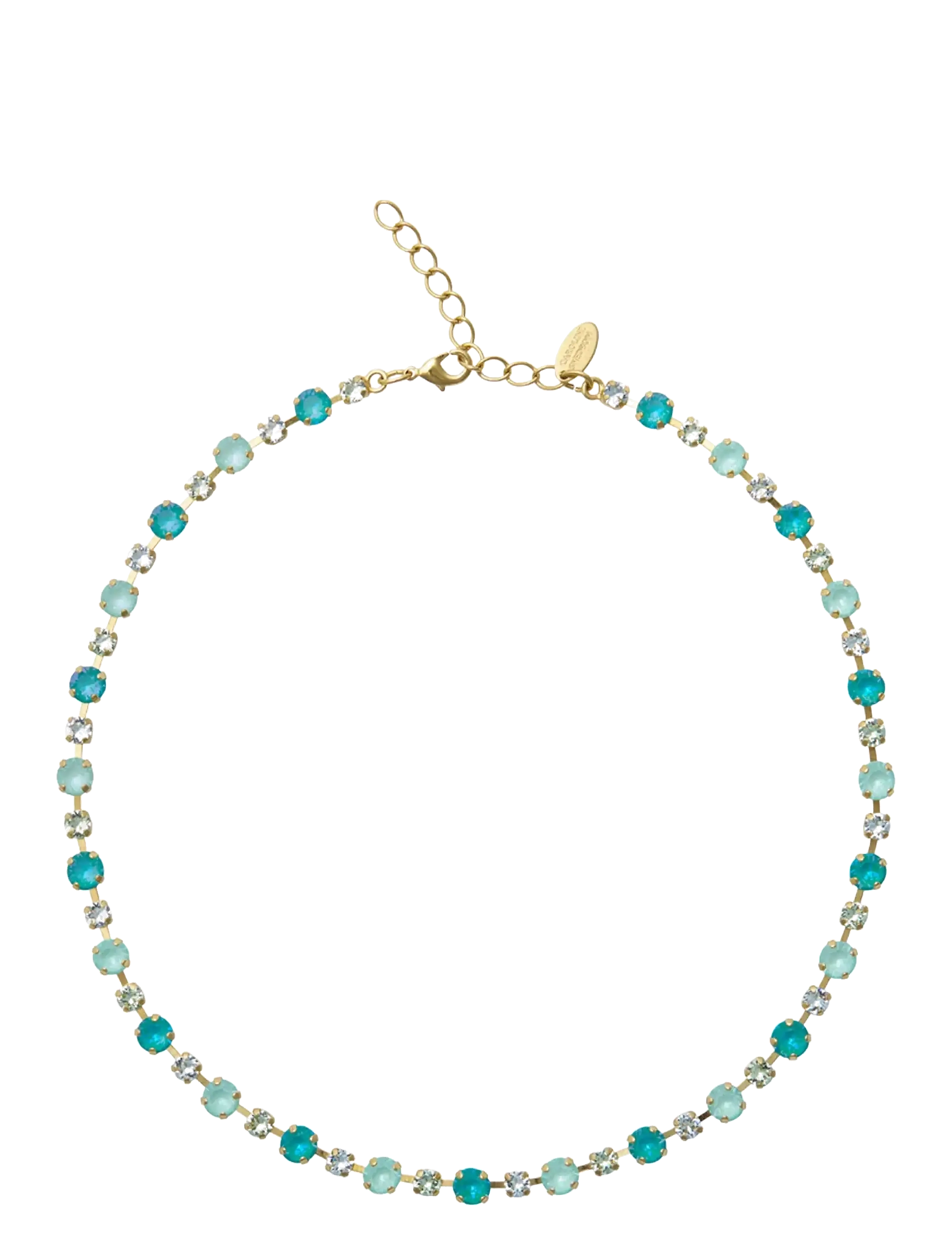 Caroline Svedbom CALANTHE NECKLACE GOLD - Jõulukingid - LAGUNA COMBO / blue