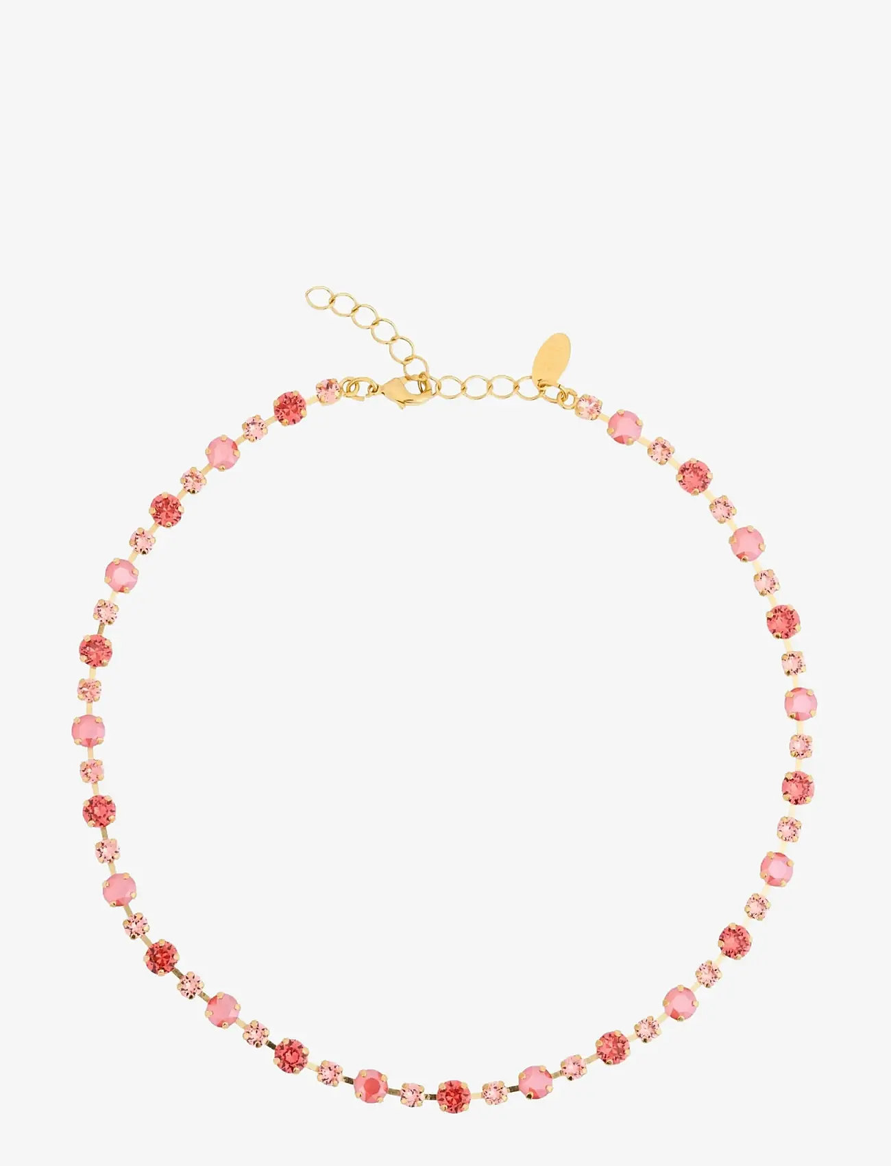 Caroline Svedbom - CALANTHE NECKLACE GOLD - halskæder - light coral combo - 1