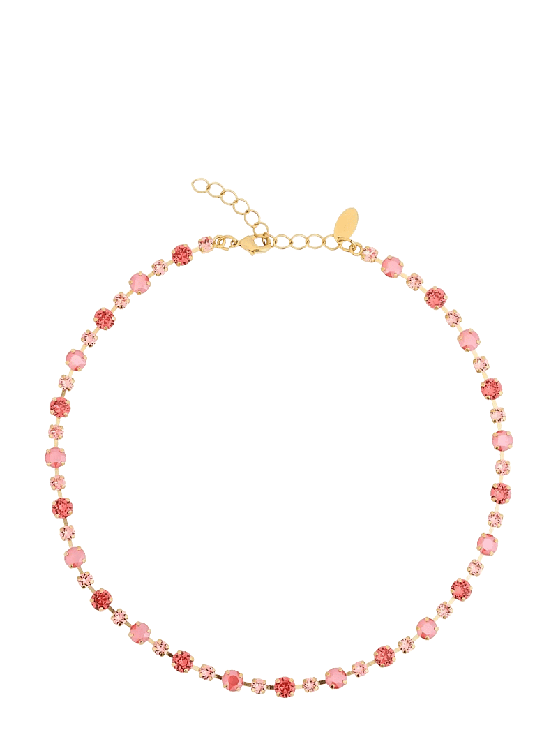 Caroline Svedbom - CALANTHE NECKLACE GOLD - halskæder - light coral combo - 1