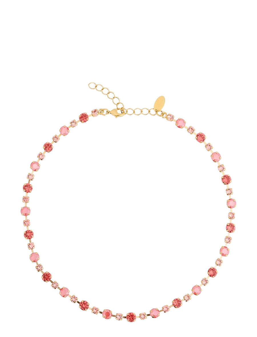 Caroline Svedbom - CALANTHE NECKLACE GOLD - kedjehalsband - light coral combo - 1